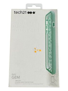 tech21 EVO GEM Mint Green Protective Phone Case